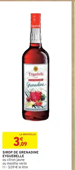 Intermarché EYGUEBELLE SIROP DE GRENADINE offre