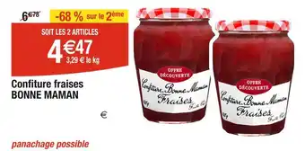 Cora x Carrefour BONNE MAMAN Confiture fraises offre