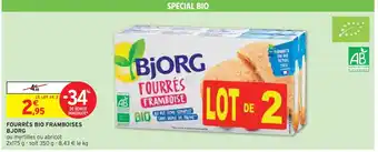 Intermarché BJORG FOURRÉS BIO FRAMBOISES offre