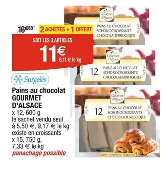 Cora x Carrefour GOURMET D’ALSACE Pains au chocolat offre