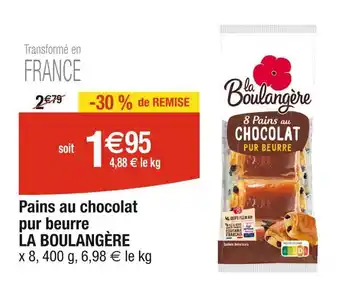 Cora x Carrefour LA BOULANGÈRE Pains au chocolat pur beurre offre