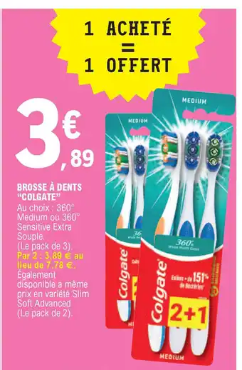 E.Leclerc Brosse A Dents "Colgate" offre