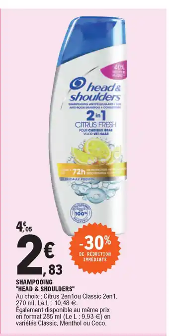 E.Leclerc Shampooing "Head & Shoulders" offre