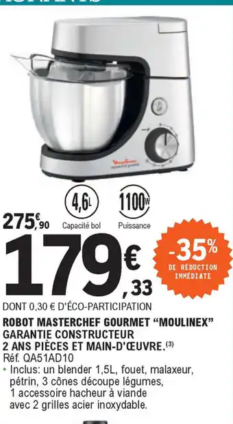 E.Leclerc Robot Masterchef Gourmet "Moulinex" offre
