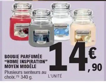 E.Leclerc Bougie Parfumée "Home Inspiration Moyen Modéle" offre