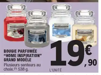 E.Leclerc Bougie Parfumée "Home Inspiration Grand Modéle offre
