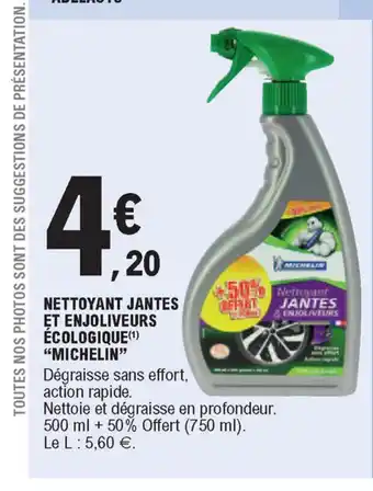 Nettoyant Jantes Et Enjoliveurs écologique "Michelin"