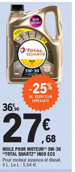 Huile Pour Moteur 5W-30 "Total Quartz" Ineo Ecs