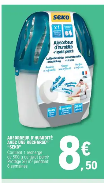 E.Leclerc Absorbeur D'humidité Avec Une Recharge "Seko" offre