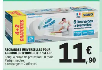 E.Leclerc Recharges Universelles Pour Absorbeur D'humidite "Seko" offre