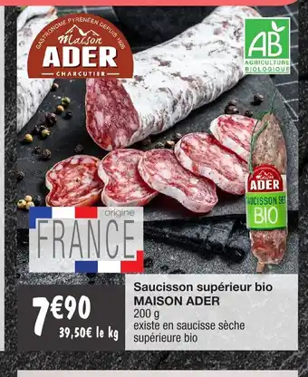 Saucisson Supérieur Bio Maison Ader