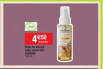 Huile De Beauté Satin Secret Bio Alviana