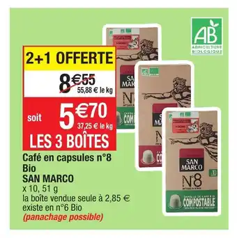 Café En Capsules N 8 Bio San Marco