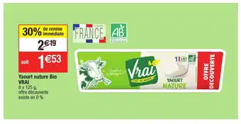 Migros Yaourt Nature Bio Vrai offre