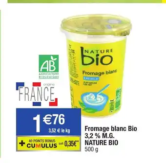 Fromage Blanc Bio 3,2 % M.G. Nature Bio