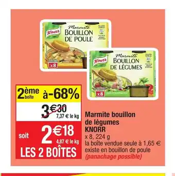 Migros Marmite Bouillon De Légumes Knorr offre