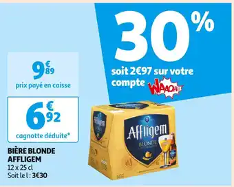Auchan Supermarché AFFLIGEM BIÈRE BLONDE offre