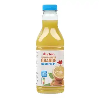 Auchan Pur Jus D'orange Sans Pulpe Auchan offre
