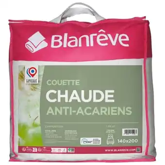 Auchan Couette Chaude Blanrêve offre