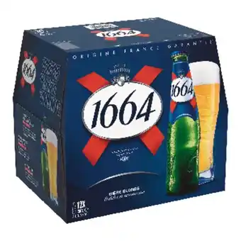 Auchan Bière Blonde 1664 offre