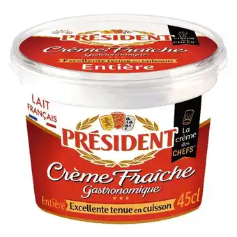 Auchan Crème Fraîche Épaisse Président offre