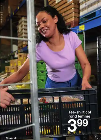 Zeeman Tee-shirt col rond femme offre