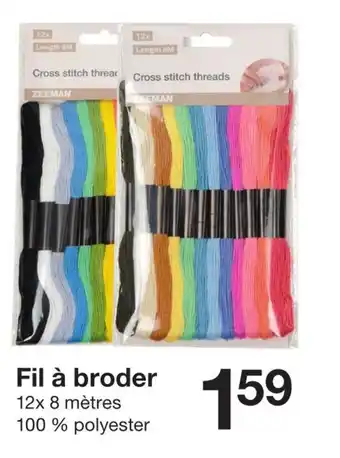 Zeeman Fil à broder offre