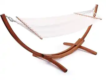 Brico Cash Hamac bois avec toile en coton Dallas - 3 m - Ecru offre