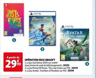 OPÉRATION JEUX UBISOFT