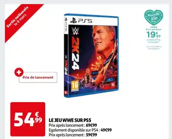 Auchan LE JEU WWE SUR PS5 offre