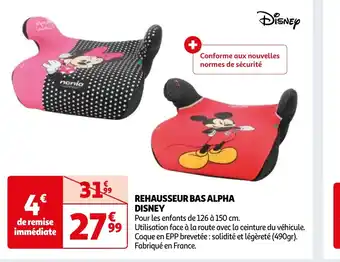 Auchan REHAUSSEUR BAS ALPHA DISNEY offre