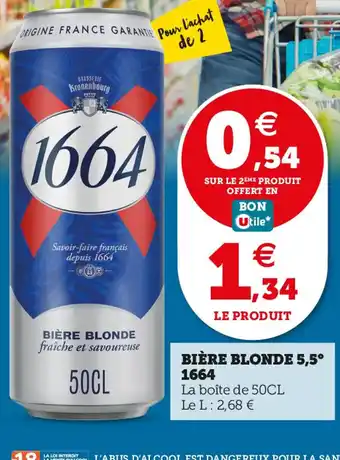 Utile BIÈRE BLONDE 5,5 offre