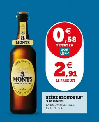 BIÈRE BLONDE 8,5° 3 MONTS