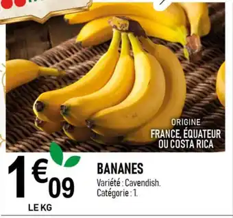 marché frais Géant BANANES offre