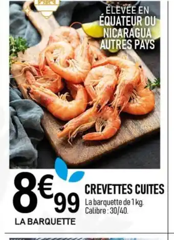 marché frais Géant CREVETTES CUITES offre