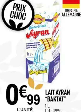 marché frais Géant LAIT AYRAN offre