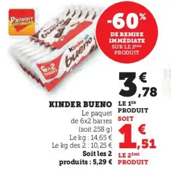 Hyper U KINDER BUENO offre