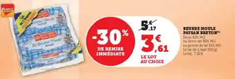 Hyper U BEURRE MOULE PAYSAN BRETON(¹) offre