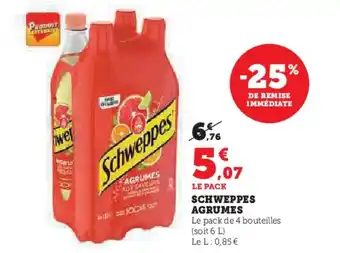 Hyper U SCHWEPPES AGRUMES offre