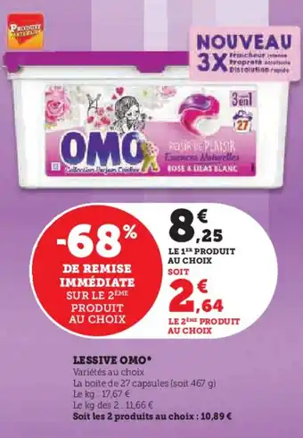 Hyper U LESSIVE OMO* offre