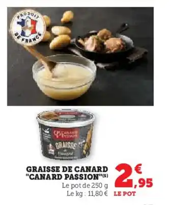 Hyper U GRAISSE DE CANARD "CANARD PASSION"(5) offre