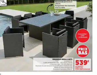 Hyper U ENSEMBLE REPAS CORTE offre