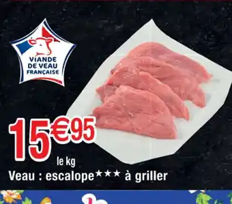 Cora x Carrefour Veau: escalope à griller offre