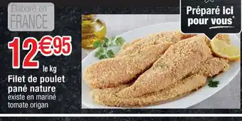 Cora x Carrefour Filet de poulet pané nature offre