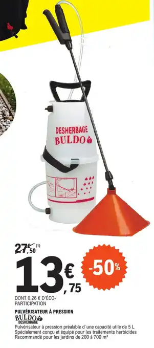 PULVĂRISATEUR Ă PRESSION BULDO