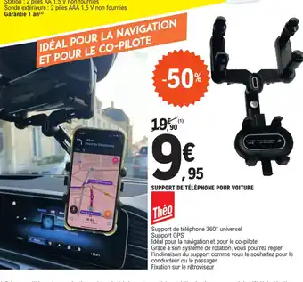 E.Leclerc SUPPORT DE TÉLÉPHONE POUR VOITURE offre