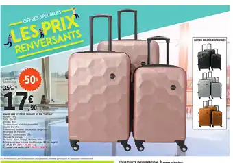 E.Leclerc VALISE ABS SYSTÈME TROLLEY 55 CM "RAFALE" offre