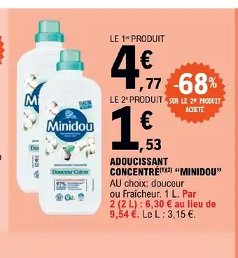E.Leclerc ADOUCISSANT CONCENTRÉ MINIDOU" offre