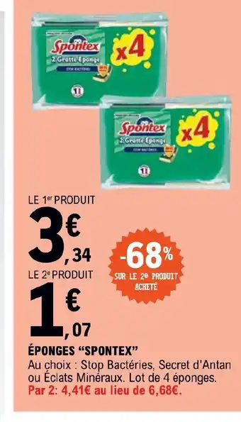 E.Leclerc ÉPONGES SPONTEX offre