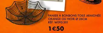 Panier à bonbons toile araignée